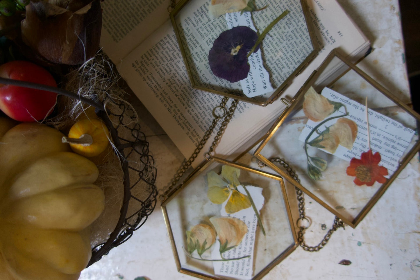 pressed flowers